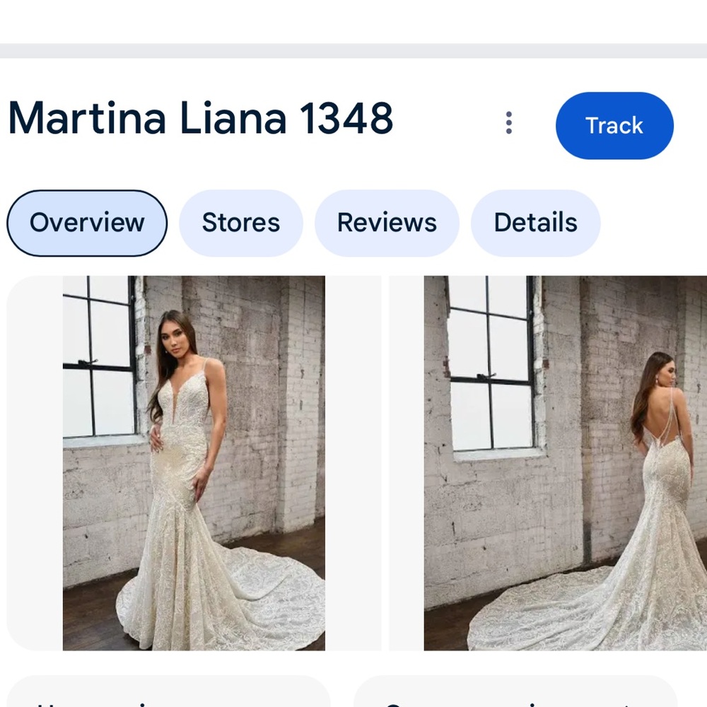 Martina Liana Wedding Dress with Train - Picture 12 of 12